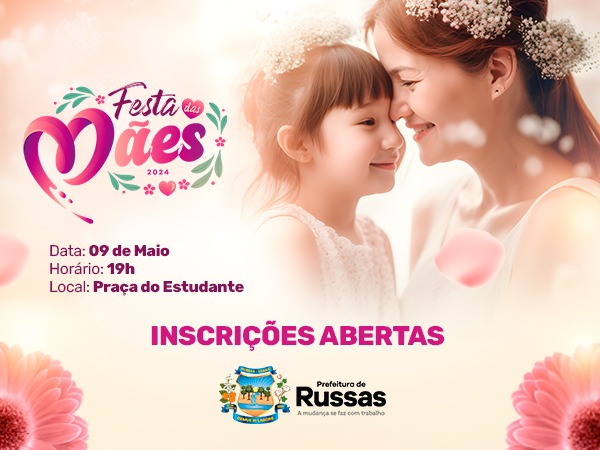 Prefeitura abre inscrições para o sorteio da Festa das Mães 2024